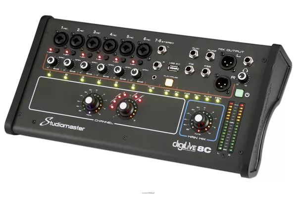 Studiomaster DIGILIVE 8C cyfrowy mikser 8-kanałowy - 3