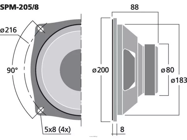 Monacor SPM-205/8 - 3