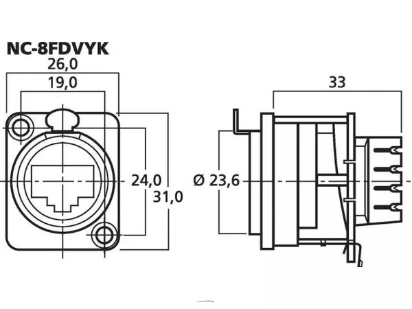 Monacor NE-8FDVYK - 2
