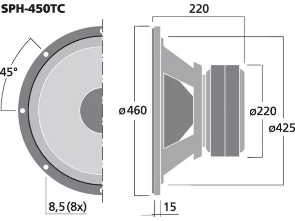 Monacor SPH-450TC - 3
