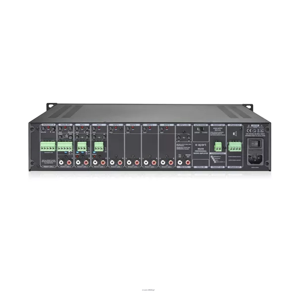 Biamp MA120 Cyfrowy wzmacniacz miksujący z intuicyjnym sterowaniem i funkcją AUTOSLEEP; 1x120W/100V/70V/4Ω; - 2