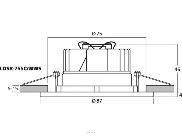 Monacor LDSR-755C/WWS - 4