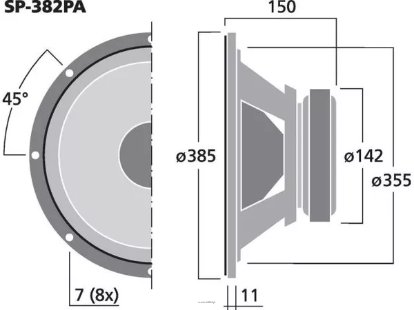 Monacor SP-382PA - 3