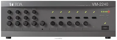 TOA VM-2120 Wzmacniacz 5 przełączanych stref głośnikowych w technologi 100V z regulacją 120 W