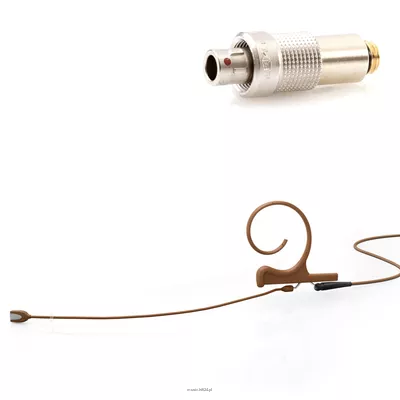 DPA 4166-OC-F-C03-LE - 4166 CORE Omni Flex Earset Mic, 110 mm Boom, Brown, 3-pin LEMO