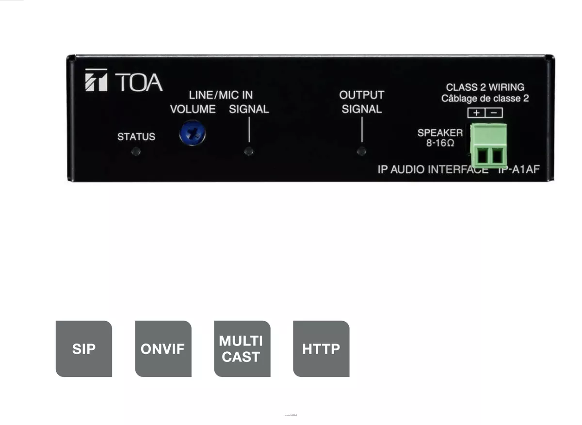 TOA IP-A1AF Interfejs audio IP