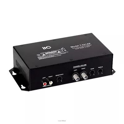 ITC T-221AP Wzmacniacz miksujący, 2x20W, 4Ω