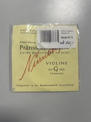 GEWA 631950 Pojedyńcza struna do skrzypiec G (SOL)
