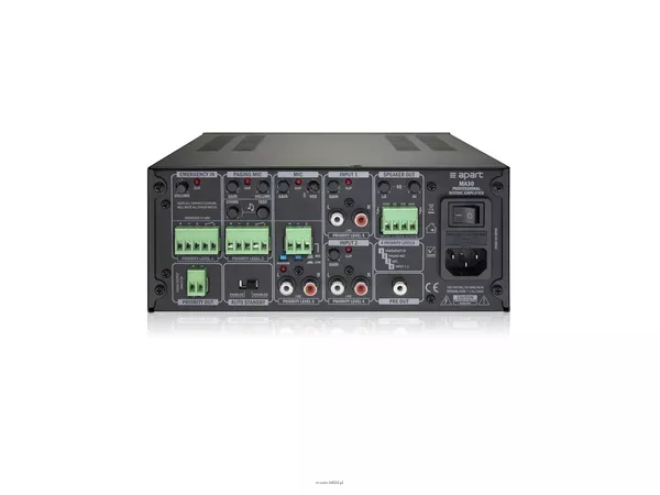 Biamp MA30 kompaktowy cyfrowy wzmacniacz miksujący z intuicyjnym sterowaniem i funkcją AUTOSLEEP; , 1x30W/100V/70V/4Ω; - 5