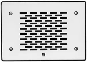 TOA PC-391 Płaski głośnik do montażu podtynkowego z panelem ze stali nierdzewnej; moc znamionowa 3W, efektywność 87 dB SPL, pasmo 150Hz - 18kHz