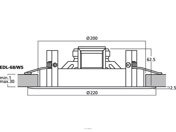 Monacor EDL-68/WS - 7