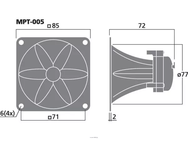 Monacor MPT-005 - 2