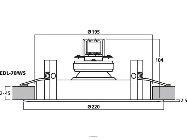 Monacor EDL-70/WS - 4