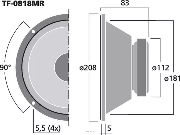 Monacor TF-0818MR - 3