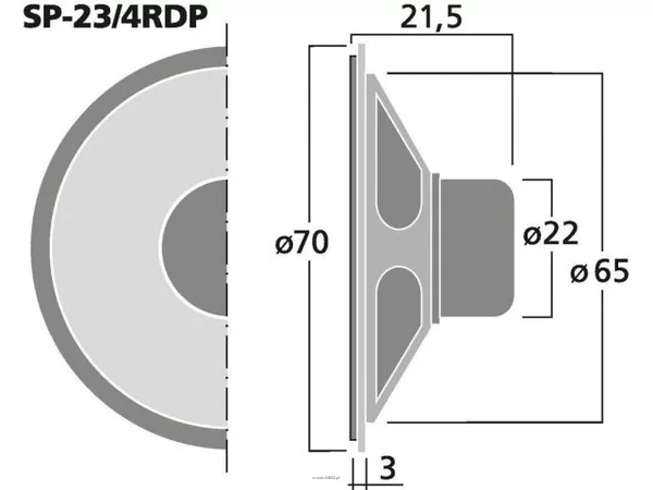 Monacor SP-23/4RDP - 2