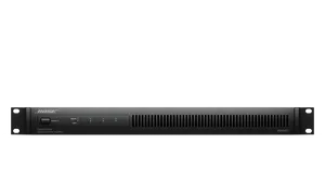 BOSE PowerShare PS604D  Moc wzmacniacza 4 x 150 W (THD + N <0,04%, 1 kHZ, 4-8 Ω, 70/100 V) Kanały wejściowe Analogowe: 4 zbalansowane Dante: 4 cyfrowe Maksymalna moc 600 W przy 4-8 Ω, 70/100 V. Kanały wyjściowe Analogowe: 4