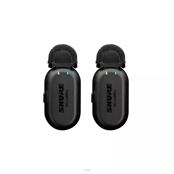 SHURE MV-TWO-KIT-Z6 - Zestaw dwóch mikrofonów bezprzewodowych MoveMic MV-LAV, Case ładujący, Odbiornik - 3