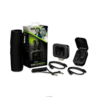 SHURE MV-TWO-KIT-Z6 - Zestaw dwóch mikrofonów bezprzewodowych MoveMic MV-LAV, Case ładujący, Odbiornik
