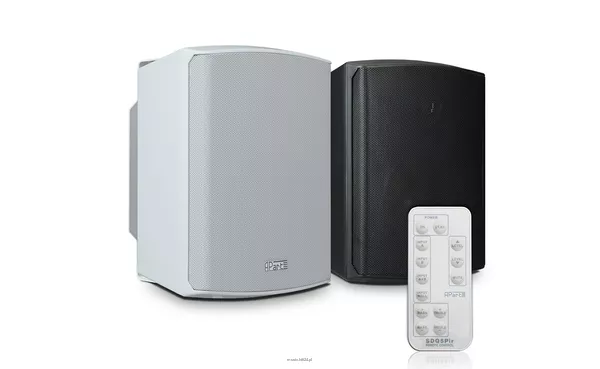 Biamp SDQ5PIR-W ( Para)  + Panel sterowania Stereofoniczny zestaw 2 zespołów głośnikowych z bezprzewodowym sterowaniem IR lub RS232,  1 aktywny i 1 pasywny zespół; 2 x 30 W - 2