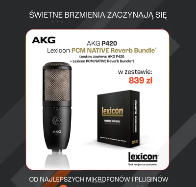 Zestaw AKG P420 Mikrofon pojemnościowy + Lexicon PCM NATIVE Reverb Bundle