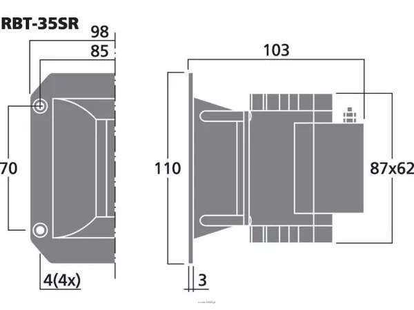 Monacor RBT-35SR - 2