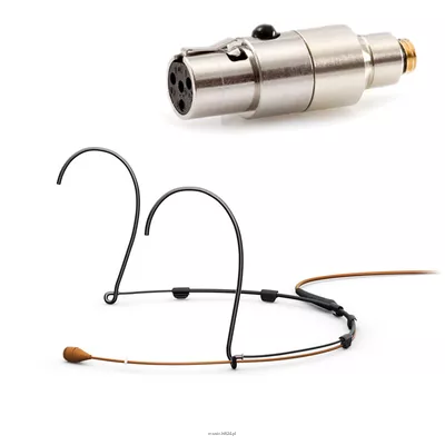 DPA 4066-OC-A-C10-LH-S - 4066 CORE Omni Headset Mic, Brown, TA4F Mini-XLR, Small