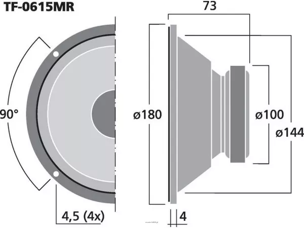Monacor TF-0615MR - 3