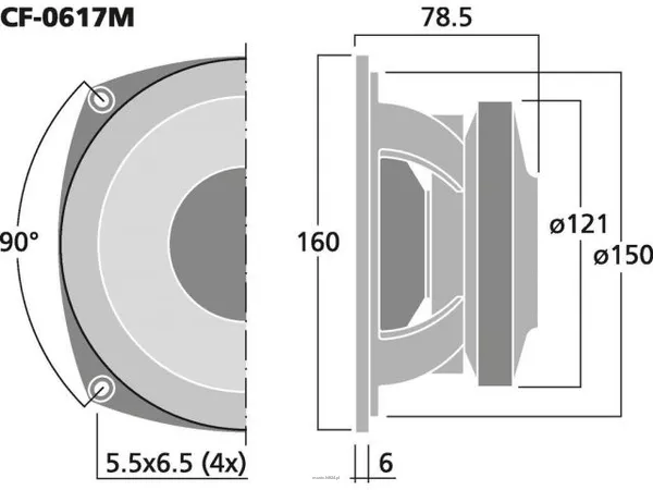 Monacor CF-0617M - 4