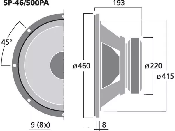 Monacor SP-46/500PA - 3