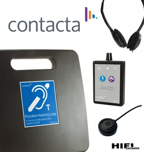 CONTACTA PĘTLA INDUKCYJNA IL-PL20-2 PRZENOŚNA w komplecie z odbiornikiem sygnału z pętli oraz mikrofonem powierzchniowym