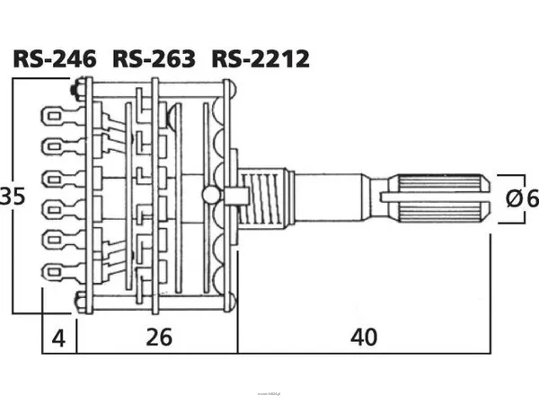 Monacor RS-2212 - 2