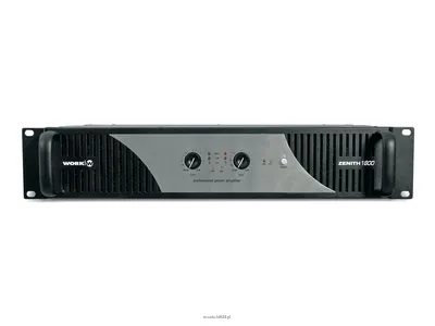WORK ZENITH 1800 Wzmacniacz mocy 2 U - 2 x 450 W / 8 ohm lub 2 x 750 W / 4 ohm lub 2 x 1000 W / 2 ohm lub 1 x 1000 W / 8 ohm lub 1 x 1500 W / 4 ohm