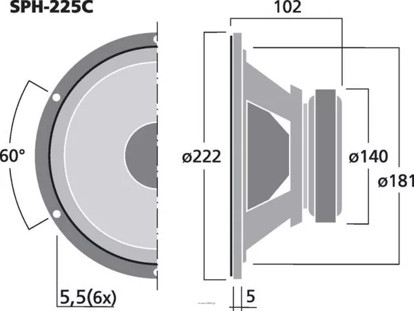 Monacor SPH-225C - 2