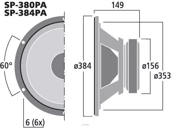 Monacor SP-384PA - 3