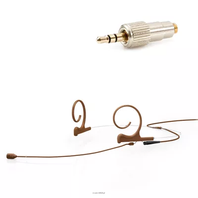 DPA 4288-DC-F-C34-LH - 4288 CORE Directional Flex Headset Mic, 120 mm Boom, Brown, Mini-Jack