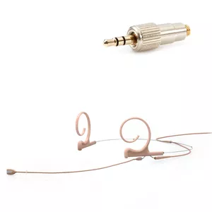 DPA 4188-DC-F-F34-LH - 4188 CORE Directional Flex Headset Mic, 120 mm Boom, Beige, Mini-Jack