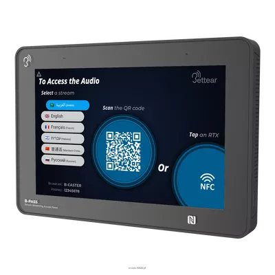 Bettear B-PASS Auracast – panel dostępu NFC i QR