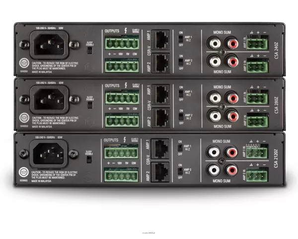 JBL  CSA 240Z/280Z/2120Z  Profesjonalne miksery-wzmacniacze do zastosowań komercyjnych - 2
