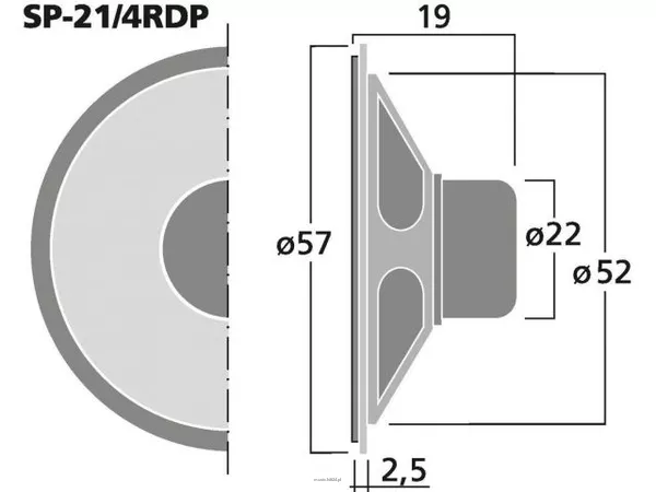 Monacor SP-21/4RDP - 2