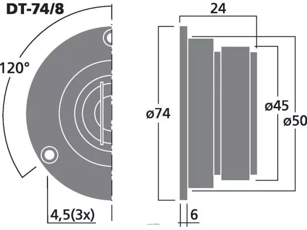 Monacor DT-74/8 - 3