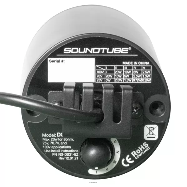 SoundTube Tapered Designer Sleeve – kompletny głośnik DS31-EZ-TS - 8