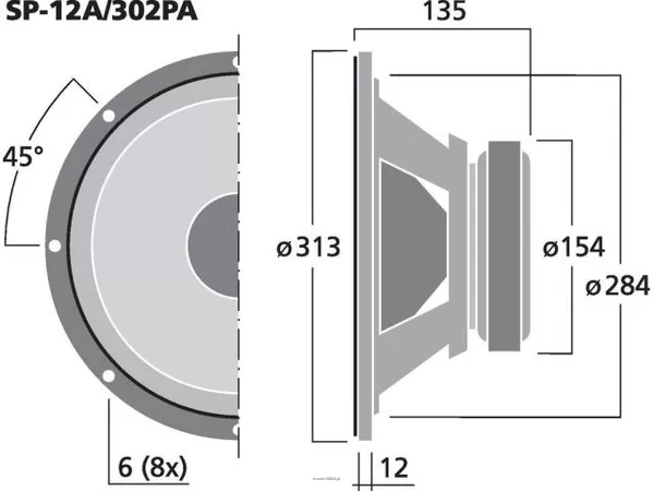 Monacor SP-12A/302PA - 2