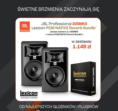 Zestaw 2x JBL Professional 305P MKII + Lexicon PCM NATIVE Reverb Bundle