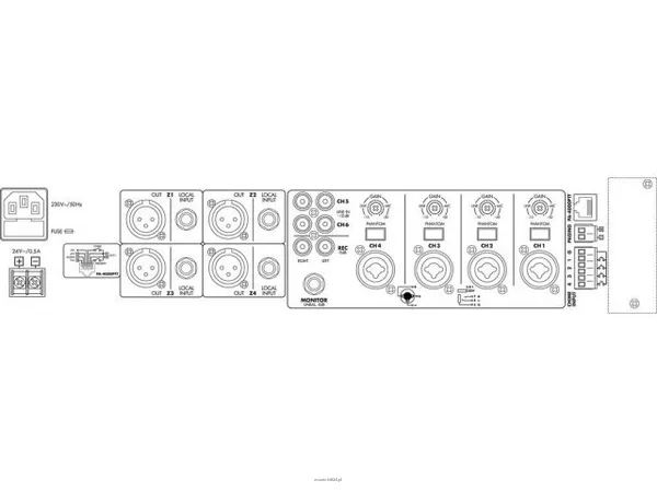 Monacor PA-6040MPX - 2