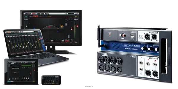 Soundcraft Ui12 Zdalnie zarządzany cyfrowy mikser, 12-wejścia - 2