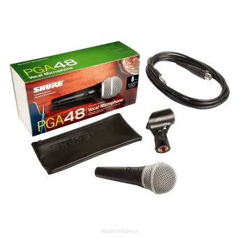 Shure PGA 48-XLR-E - Kardioidalny mikrofon dynamiczny do wokalu
