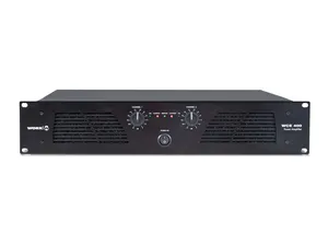 WORK WCE 400 Wzmacniacz mocy 1 U -  2 x 200 W / 8 ohm lub 2 x 400 W / 4 ohm lub 1 x 800 W / 8 ohm / pasmo: 20 – 20 kHz / THD+N: 0,05 %