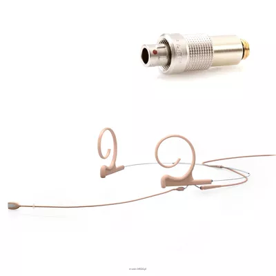 DPA 4166-OC-F-F03-LH - 4166 CORE Omni Flex Headset Mic, 110 mm Boom, Beige, 3-pin LEMO
