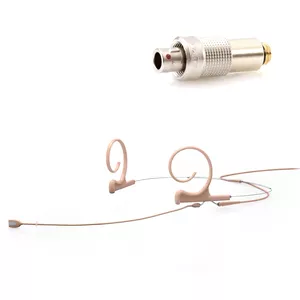 DPA 4166-OC-F-F03-LH - 4166 CORE Omni Flex Headset Mic, 110 mm Boom, Beige, 3-pin LEMO