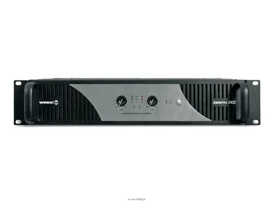 WORK ZENITH 2400 Wzmacniacz mocy 2 U - 2 x 600 W / 8 ohm lub 2 x 1000 W / 4 ohm lub 2 x 1250 W / 2 ohm lub 1 x 2000 W / 8 ohm lub 1 x 2600 W / 4 ohm
